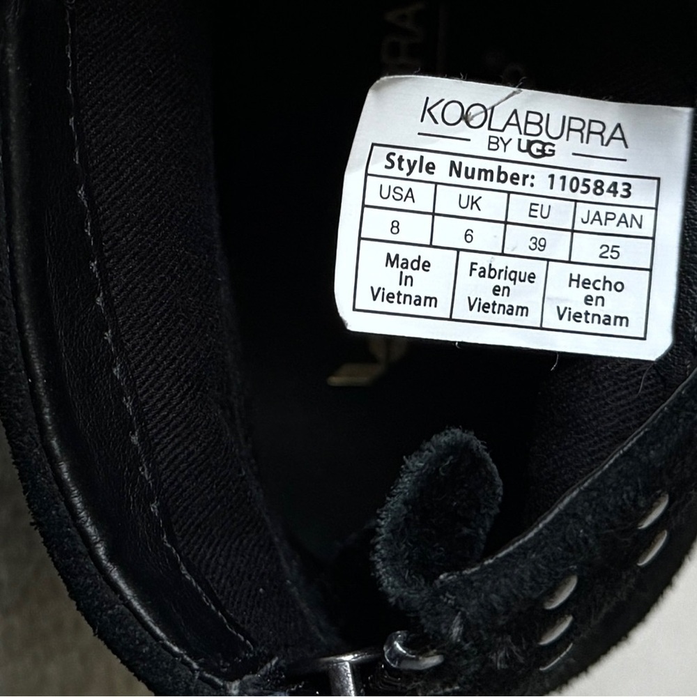Koolaburra by UGG size 8 Suede Black Women’s Ankle Boot - Picture 10 of 13